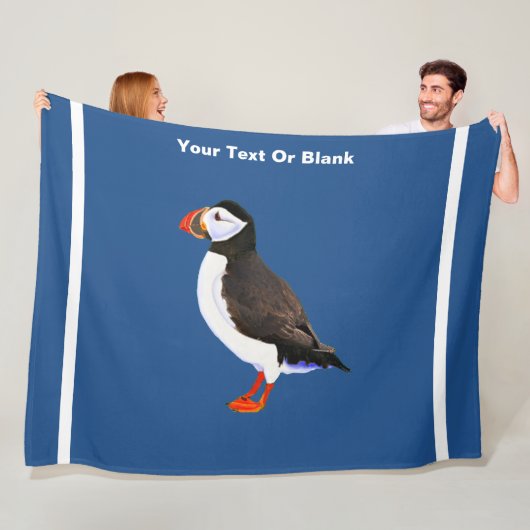 Atlantic Puffin Fleece Deken (In situ)