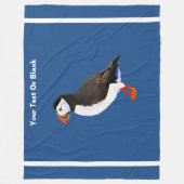 Atlantic Puffin Fleece Deken (Voorkant)