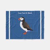 Atlantic Puffin Fleece Deken (Voorkant (Horizontaal))