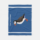 Atlantic Puffin Fleece Deken (Voorkant)