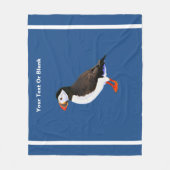 Atlantic Puffin Fleece Deken (Voorkant)
