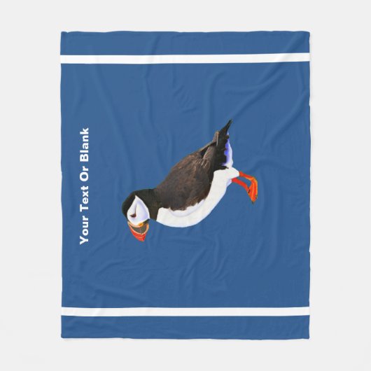 Atlantic Puffin Fleece Deken (Voorkant)