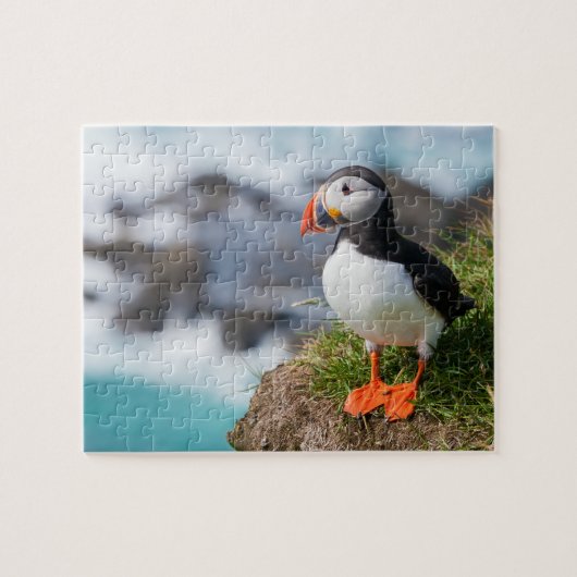 Atlantic Puffin Fratercula Arctica Legpuzzel (Horizontaal)