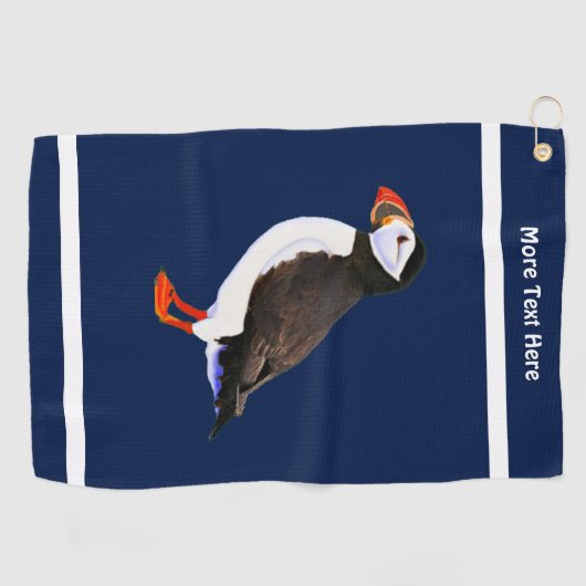 Atlantic Puffin Golfhanddoek (Horizontaal)