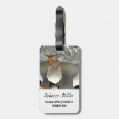 Atlantic Puffin Group Bagagelabel (Achterkant verticaal)