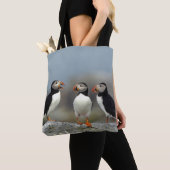 Atlantic Puffin Group Tote Bag (Dichtbij)