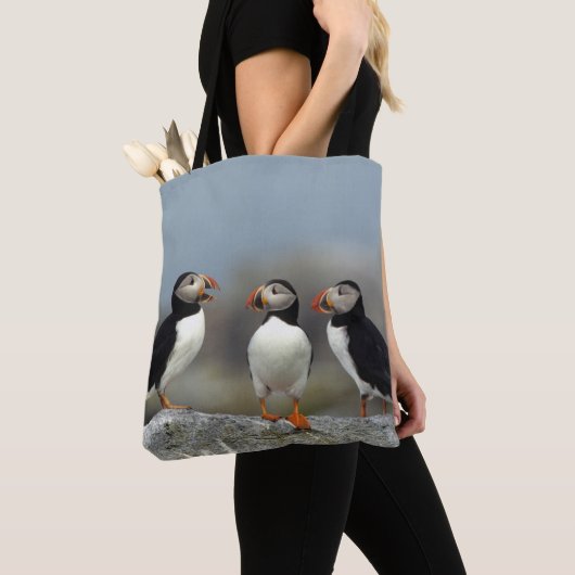Atlantic Puffin Group Tote Bag (Dichtbij)