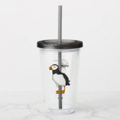 Atlantic puffin-illustratie acryl drinkbeker (Voorkant)