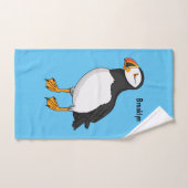 Atlantic puffin-illustratie bad handdoek (Handdoek)