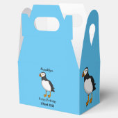 Atlantic puffin-illustratie bedankdoosjes (Geopend)