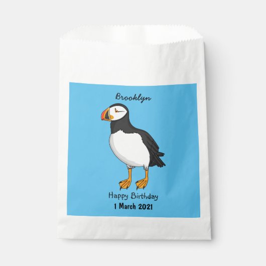 Atlantic puffin-illustratie bedankzakje (Voorkant)