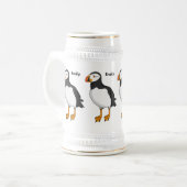 Atlantic puffin-illustratie bierpul (Voorkant links)