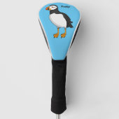Atlantic puffin-illustratie golfheadcover (Voorkant)