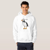 Atlantic puffin-illustratie hoodie (Voorkant volledig)