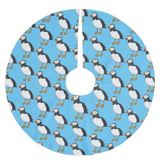 Atlantic puffin-illustratie kerstboom rok (Voorkant)