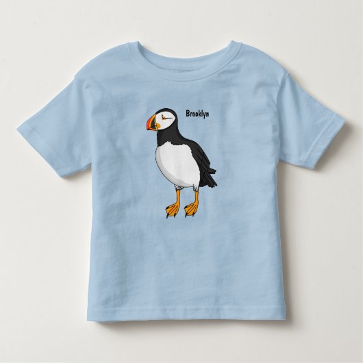 Atlantic puffin-illustratie kinder shirts (Voorkant)