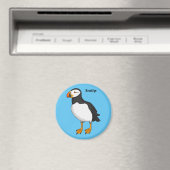 Atlantic puffin-illustratie magneet (Insitu (Vaatwasser))