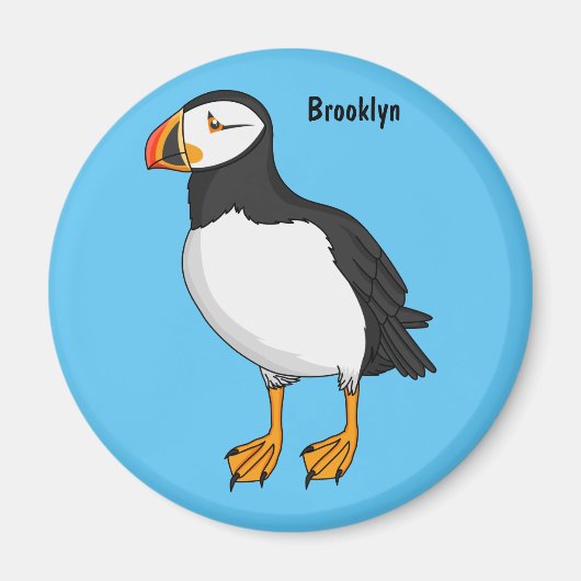 Atlantic puffin-illustratie magneet (Voorkant)