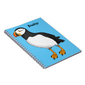 Atlantic puffin-illustratie notitieboek (Rechterzijde)