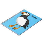 Atlantic puffin-illustratie notitieboek (Linkerzijde)
