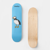 Atlantic puffin-illustratie persoonlijk skateboard (Voorkant)