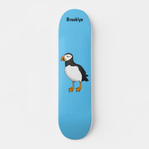 Atlantic puffin-illustratie persoonlijk skateboard