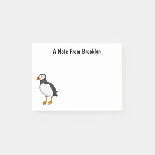 Atlantic puffin-illustratie post-it® notes (Voorkant)