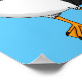 Atlantic puffin-illustratie poster (Hoek)