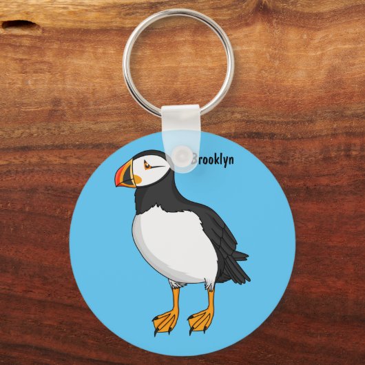 Atlantic puffin-illustratie sleutelhanger (Voorkant)