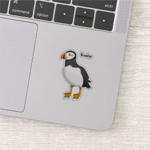 Atlantic puffin-illustratie sticker