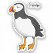 Atlantic puffin-illustratie sticker (Voorkant)