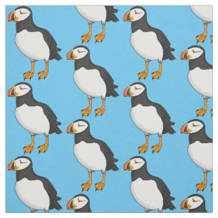 Atlantic puffin-illustratie stof