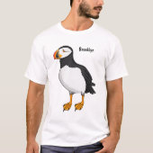 Atlantic puffin-illustratie t-shirt (Voorkant)