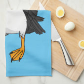 Atlantic puffin-illustratie theedoek (Quarter Fold)