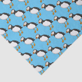 Atlantic puffin-illustratie tissuepapier (Detail)