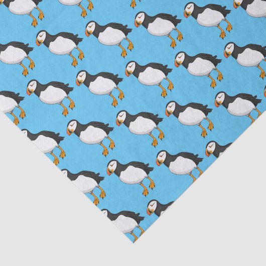 Atlantic puffin-illustratie tissuepapier (Detail)