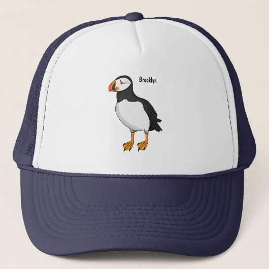 Atlantic puffin-illustratie trucker pet (Voorkant)