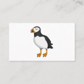 Atlantic puffin-illustratie visitekaartje (Achterkant)