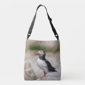 Atlantic Puffin in Machias, Maine Crossbody Tas (Achterkant)