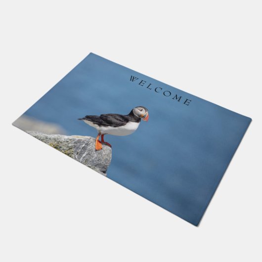 Atlantic Puffin in Machias, Maine Deurmat (Schuin)