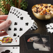 Atlantic Puffin in Machias, Maine Pokerkaarten (Insitu)