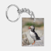 Atlantic Puffin in Machias, Maine Sleutelhanger (Voorkant Links)