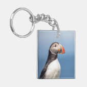 Atlantic Puffin in Machias, Maine Sleutelhanger (Voorkant Links)