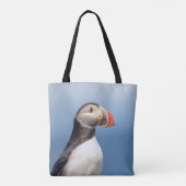 Atlantic Puffin in Machias, Maine Tote Bag (Achterkant)