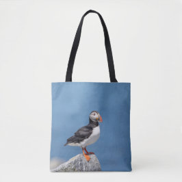 Atlantic Puffin in Machias, Maine Tote Bag