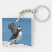 Atlantic Puffin in Machias, ME Sleutelhanger (Achterkant)