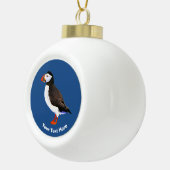 Atlantic Puffin Keramische Bal Ornament (Rechts)