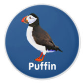 Atlantic Puffin Keramische Knop (Voorkant)