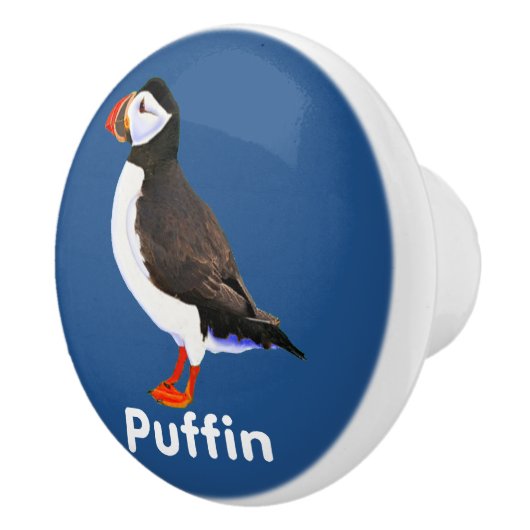 Atlantic Puffin Keramische Knop (Rechts)