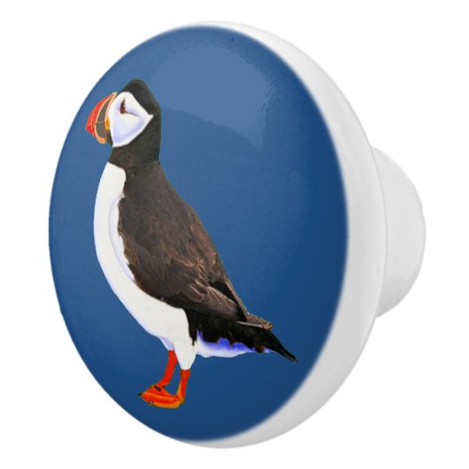 Atlantic Puffin Keramische Knop (Rechts)
